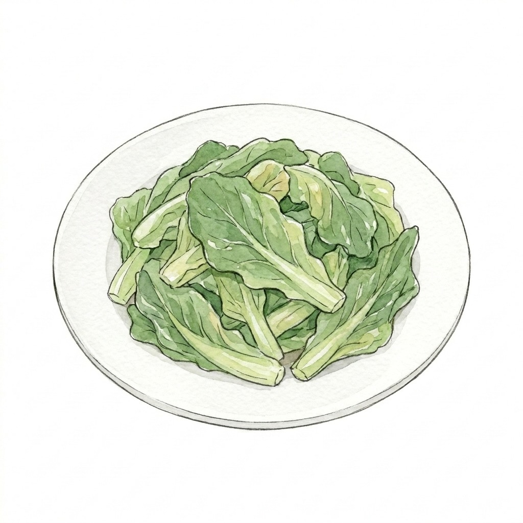 清炒油麦菜