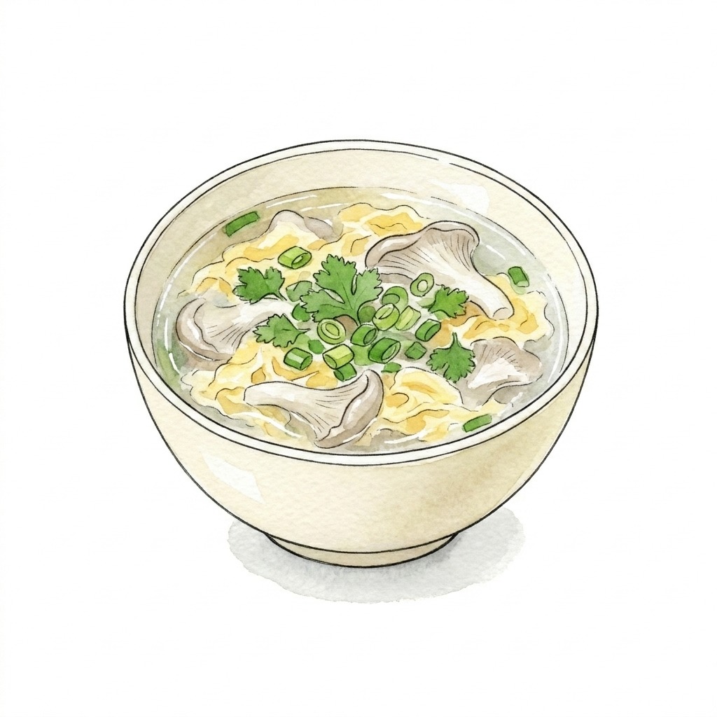 平菇蛋花汤