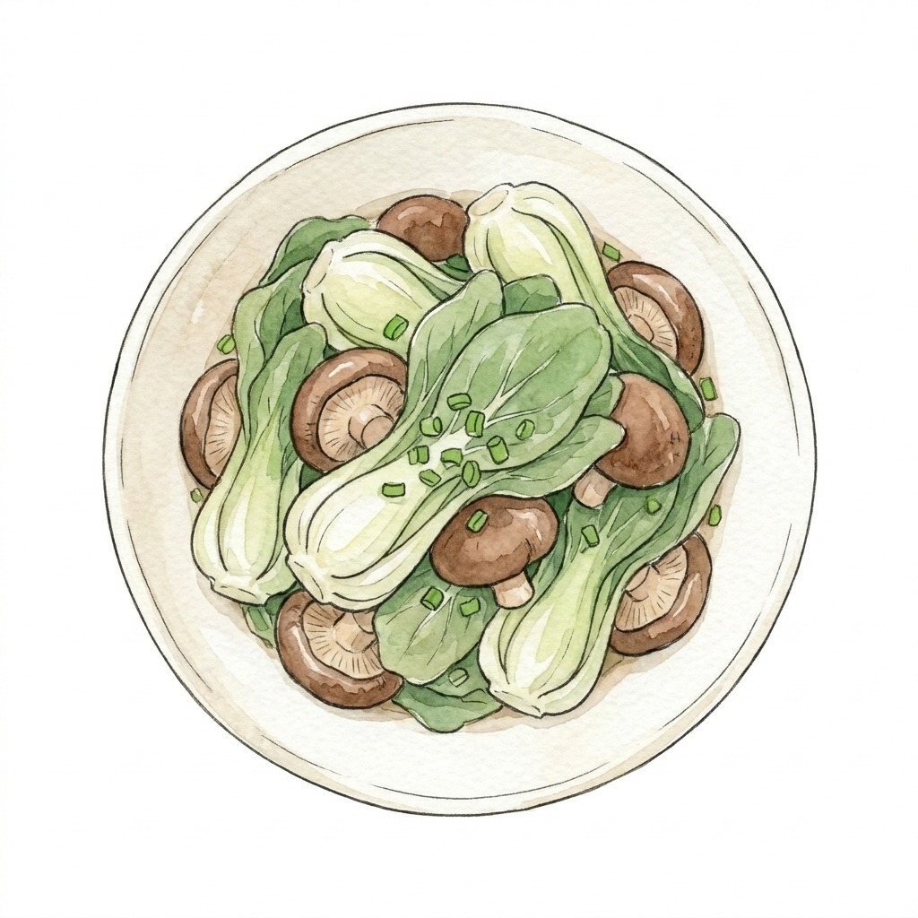 香菇炒青菜